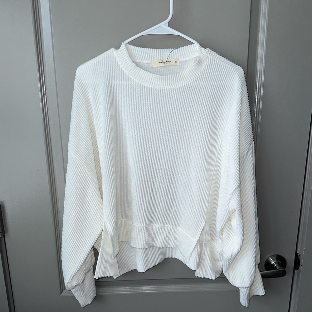 NWT Molly Green Ribbed lightweight pullover